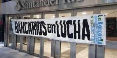 Gremio de empleados bancarios lanza paro y frena la actividad en Santander, Galicia y Supervielle