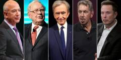 La riqueza de los cinco hombres más ricos se ha duplicado desde 2020