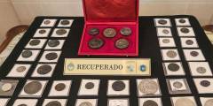 Una colección de monedas del Imperio romano fue restituida a Italia por el Estado argentino