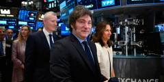 Tras el discurso de Javier Milei en EEUU, las acciones argentinas cayeron hasta 3,6% en Wall Street