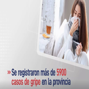 Ya se registraron más de 5900 casos de gripe en la provincia