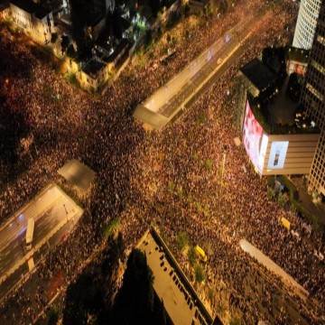 Masiva manifestación en Tel Aviv en reclamo de un alto el fuego en Gaza