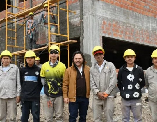 Sáenz supervisó la obra de la Ciudad Judicial de Orán, que avanza con apoyo económico de la Provincia