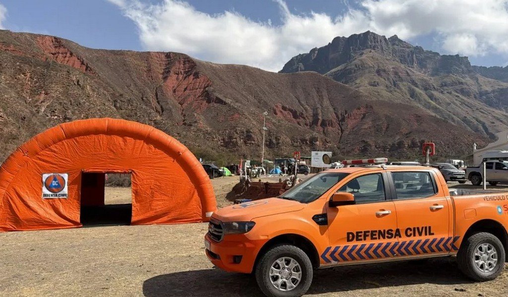 Defensa Civil puso en funcionamiento los nodos de asistencia a peregrinos por el Milagro 2026