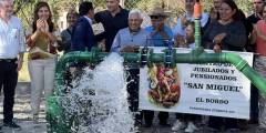 El Gobierno de la provincia habilitó un pozo de agua que beneficia a más de 2500 vecinos de El Bordo