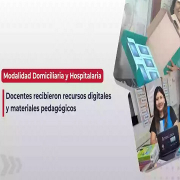 Docentes de Educación Domiciliaria y Hospitalaria recibieron recursos digitales y materiales pedagógicos